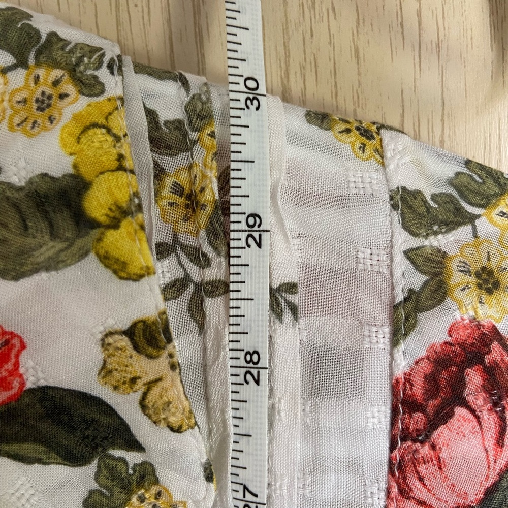 Jane & Delancey Anthropologie “Patchwork” Floral button Down Blouse Sz Large - Picture 7 of 8